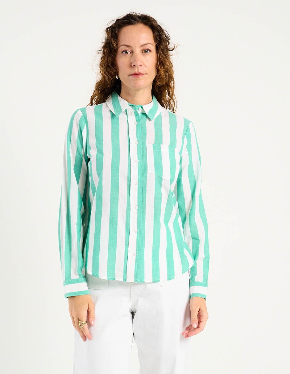 Blusa camisera manga larga para mujer Blusa camisera manga larga para mujer