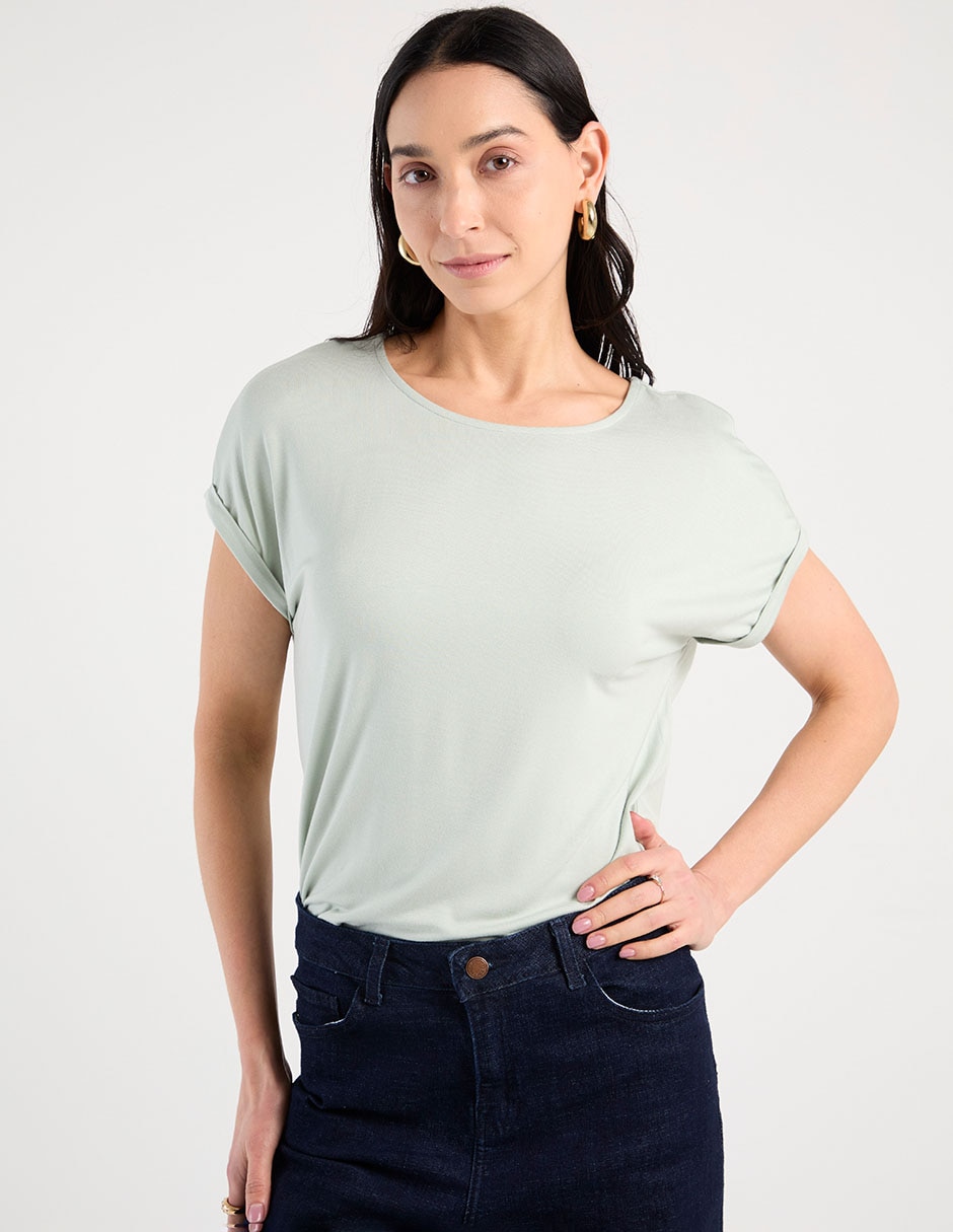 Playera manga corta para mujer