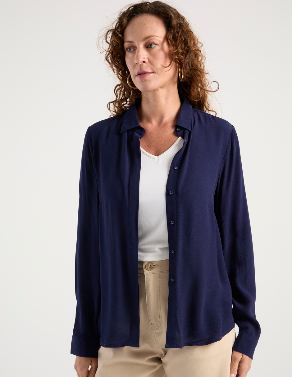 Blusa Weekend manga larga para mujer