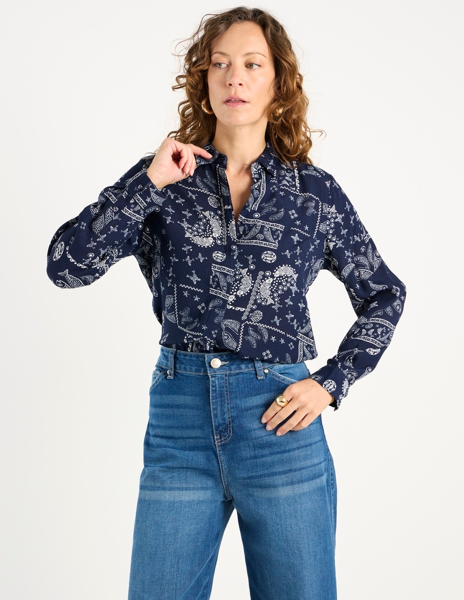 Blusa manga larga para mujer 2