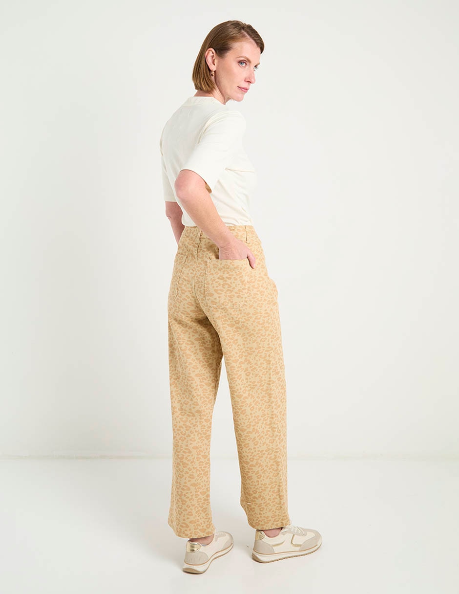 Jeans wide leg a la cintura alta para mujer 6
