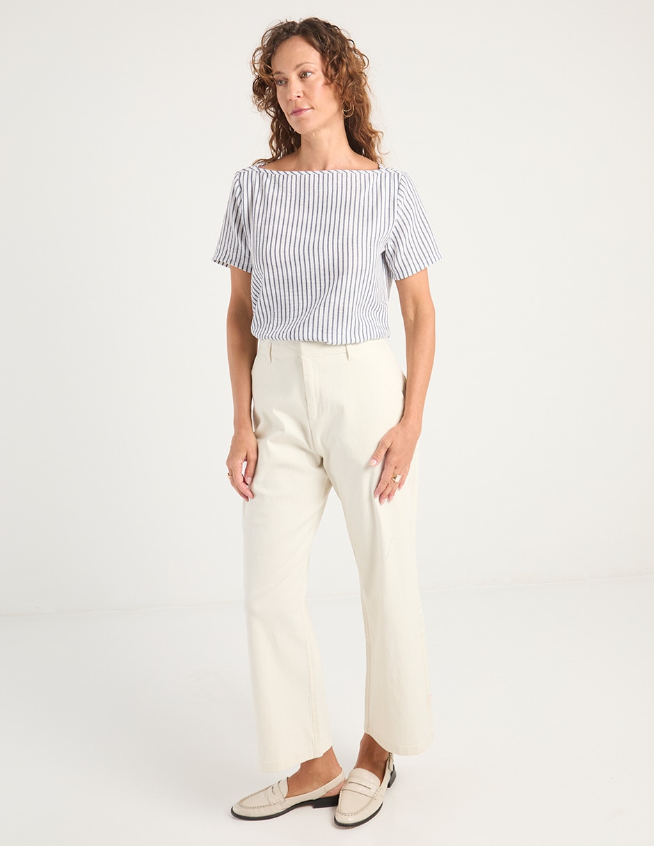 Pantalón relaxed wide leg para mujer Pantalón relaxed wide leg para mujer