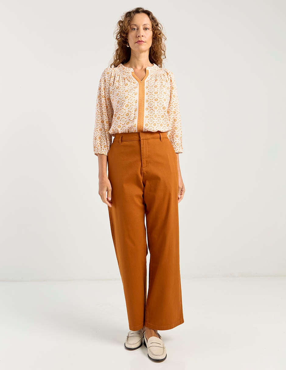 Pantalón relaxed wide leg para mujer 3