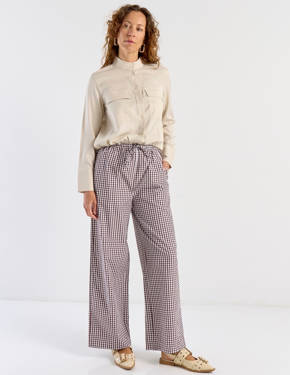 Pantalón relaxed wide leg para mujer Pantalón relaxed wide leg para mujer