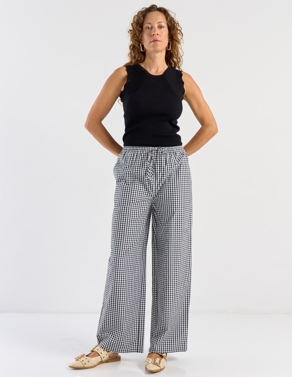 Pantalón relaxed wide leg para mujer