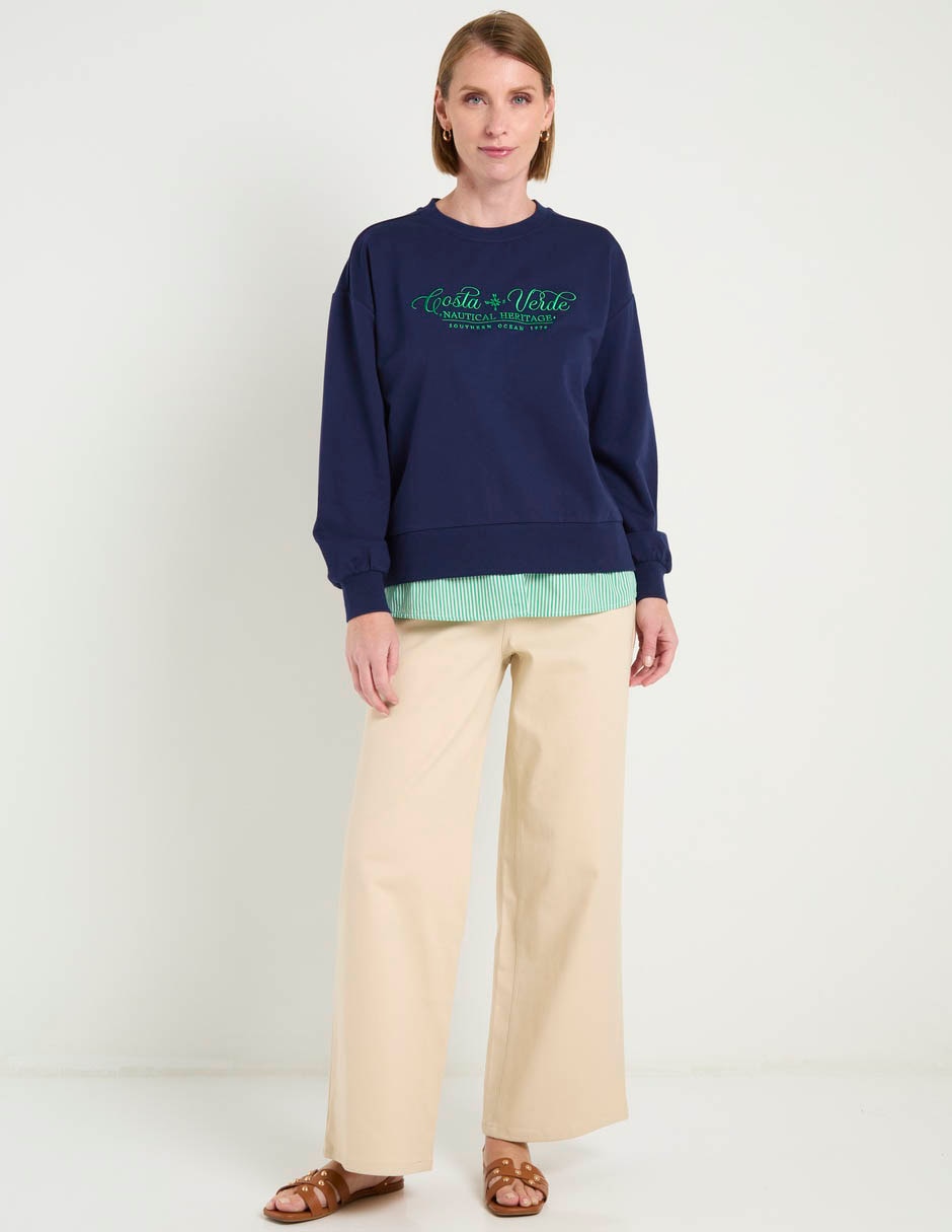 SUDADERA WKMR26595-06, G, AZUL MARINO