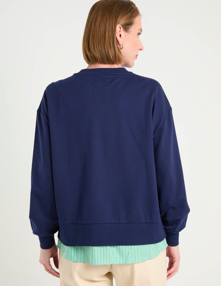SUDADERA WKMR26595-06, G, AZUL MARINO