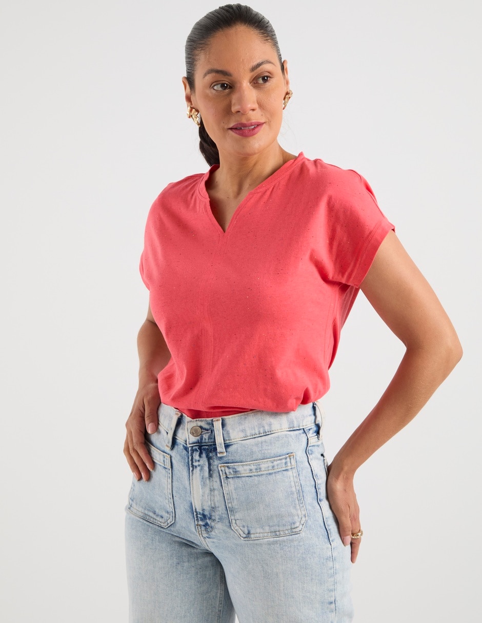 Playera manga corta para mujer 2
