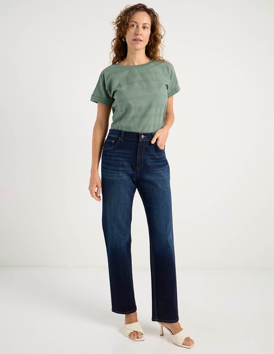 Playera manga corta cuello redondo para mujer 3