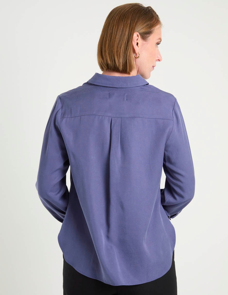 Blusa camisera manga larga para mujer 6