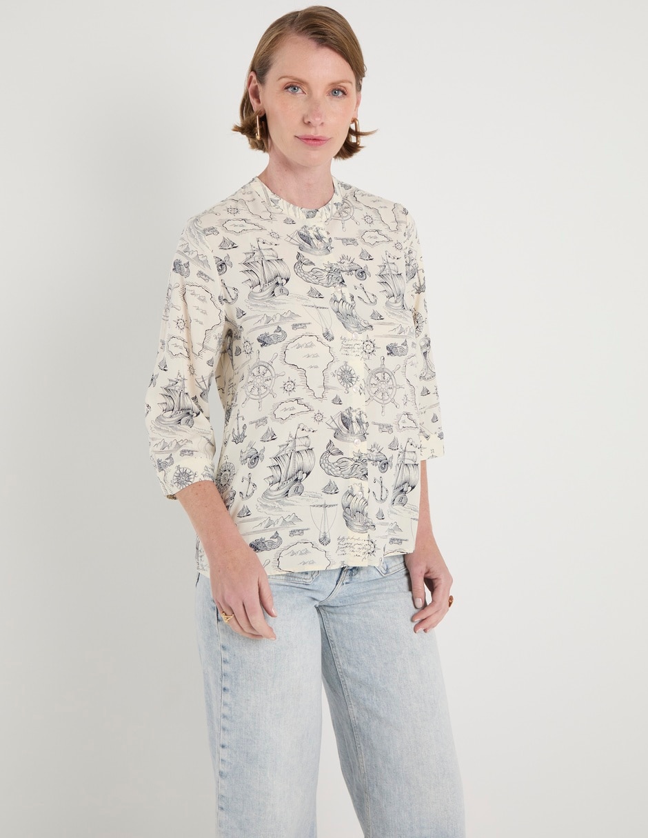 Blusa manga 3/4 para mujer 2