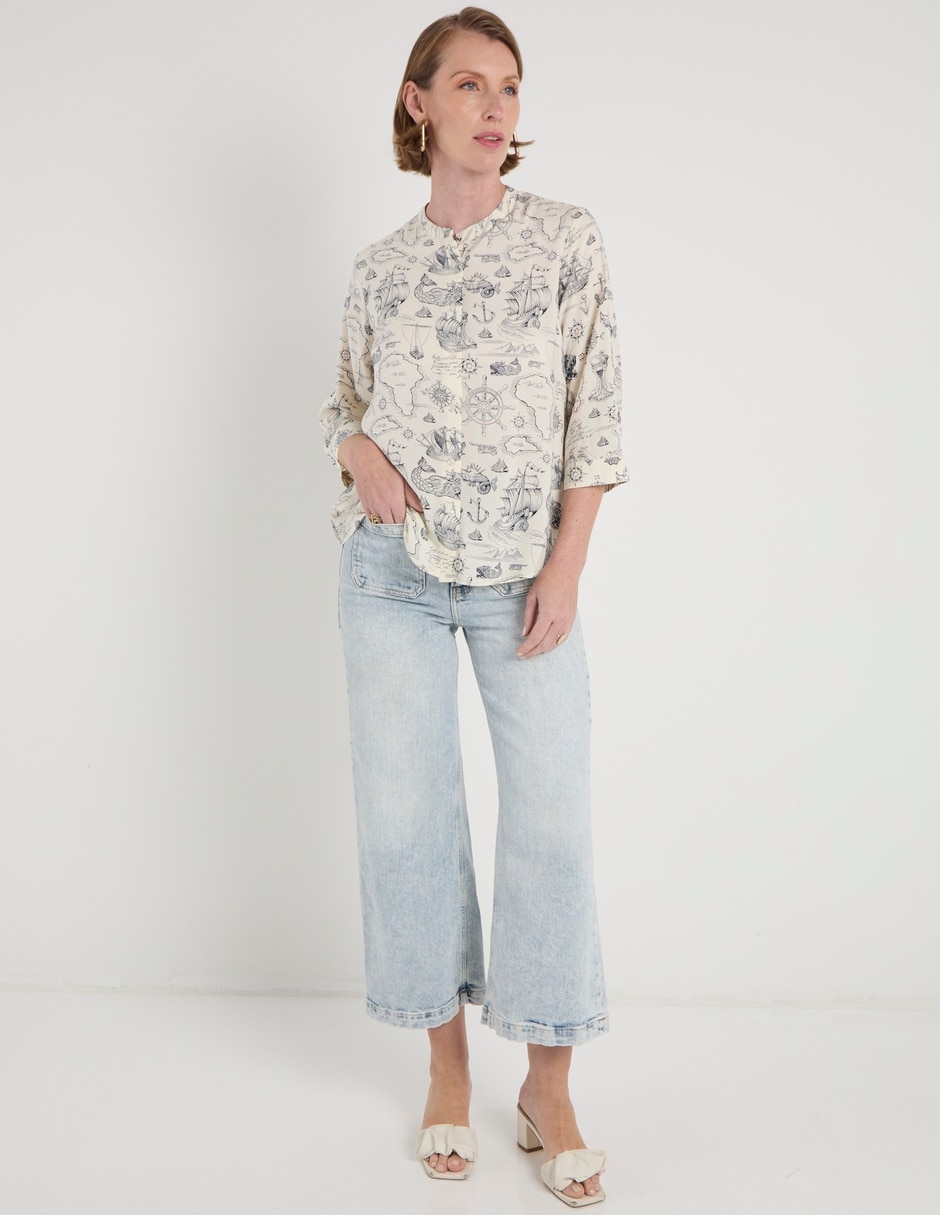 Blusa manga 3/4 para mujer 3