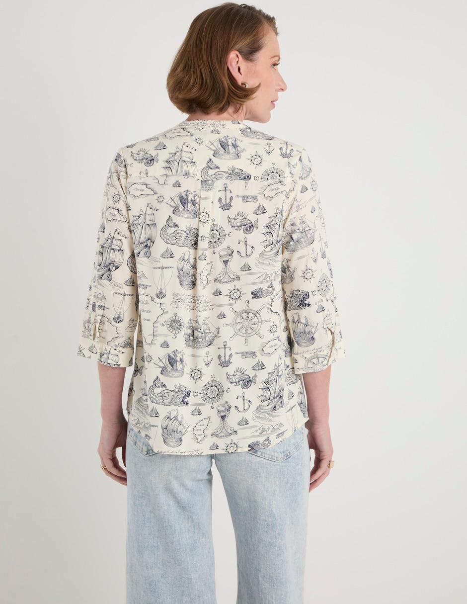 Blusa manga 3/4 para mujer 6