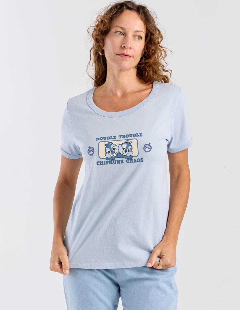Playera cuello redondo para mujer