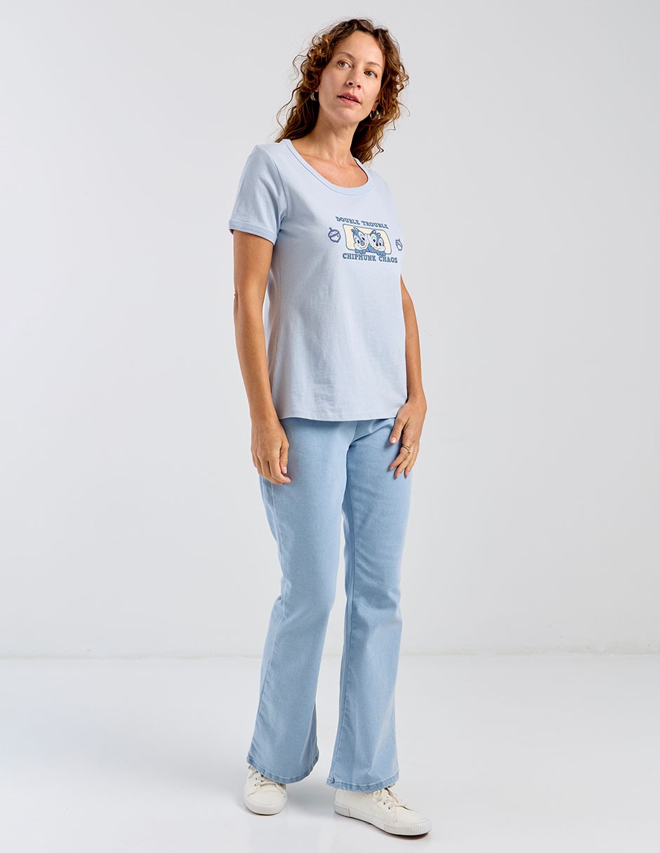 Playera cuello redondo para mujer 3