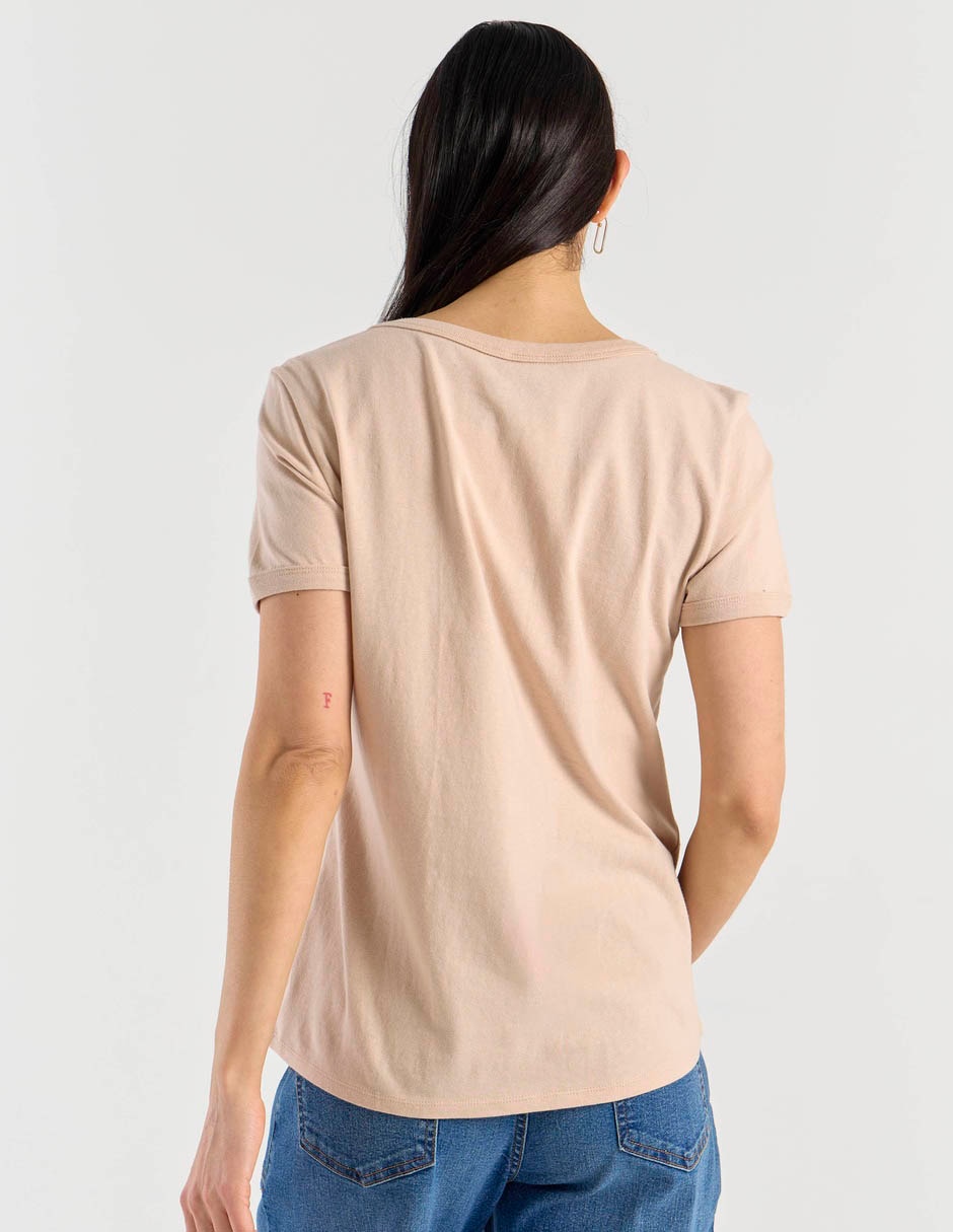 Playera manga corta Chip y Dale cuello redondo para mujer 6