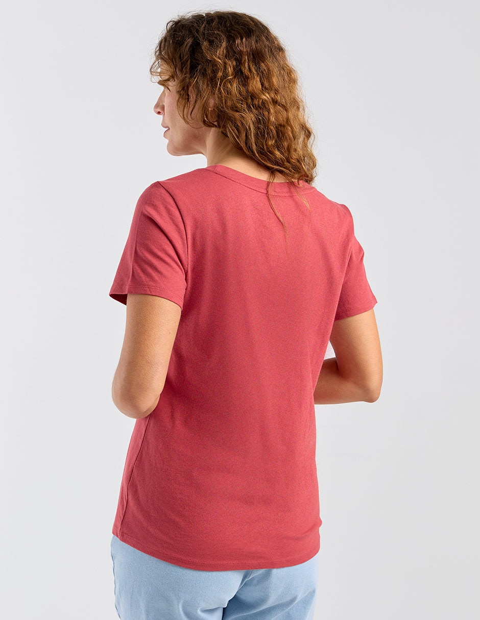 Playera manga corta cuello redondo para mujer 5