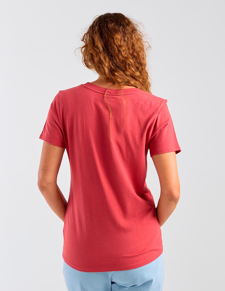 Playera manga corta cuello redondo para mujer 6