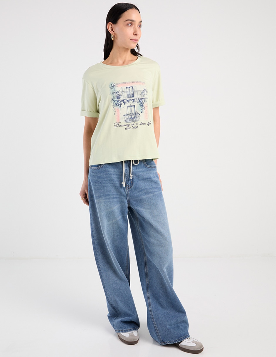 PLAYERA WKM26315-05 WEE, EG, FOG GREEN