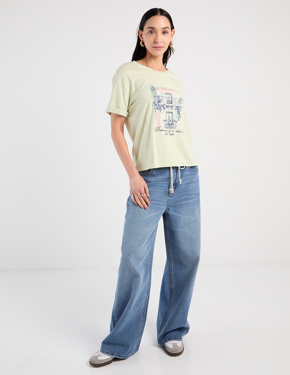 PLAYERA WKM26315-05 WEE, EG, FOG GREEN