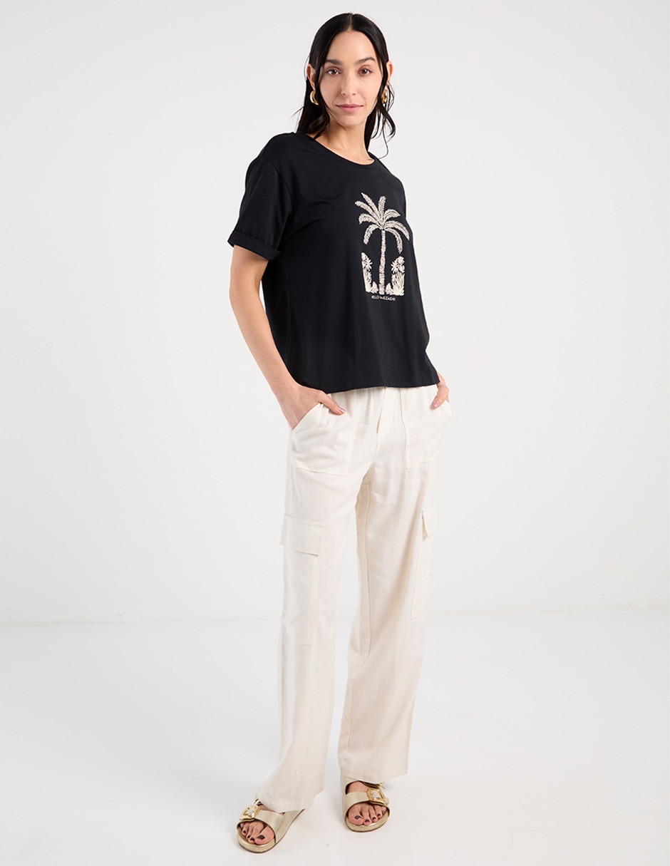 PLAYERA WKM26316-06 WEEKEND, CH, NEGRO