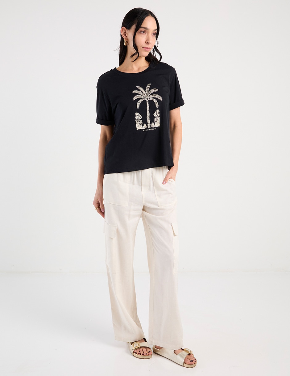 PLAYERA WKM26316-06 WEEKEND, CH, NEGRO