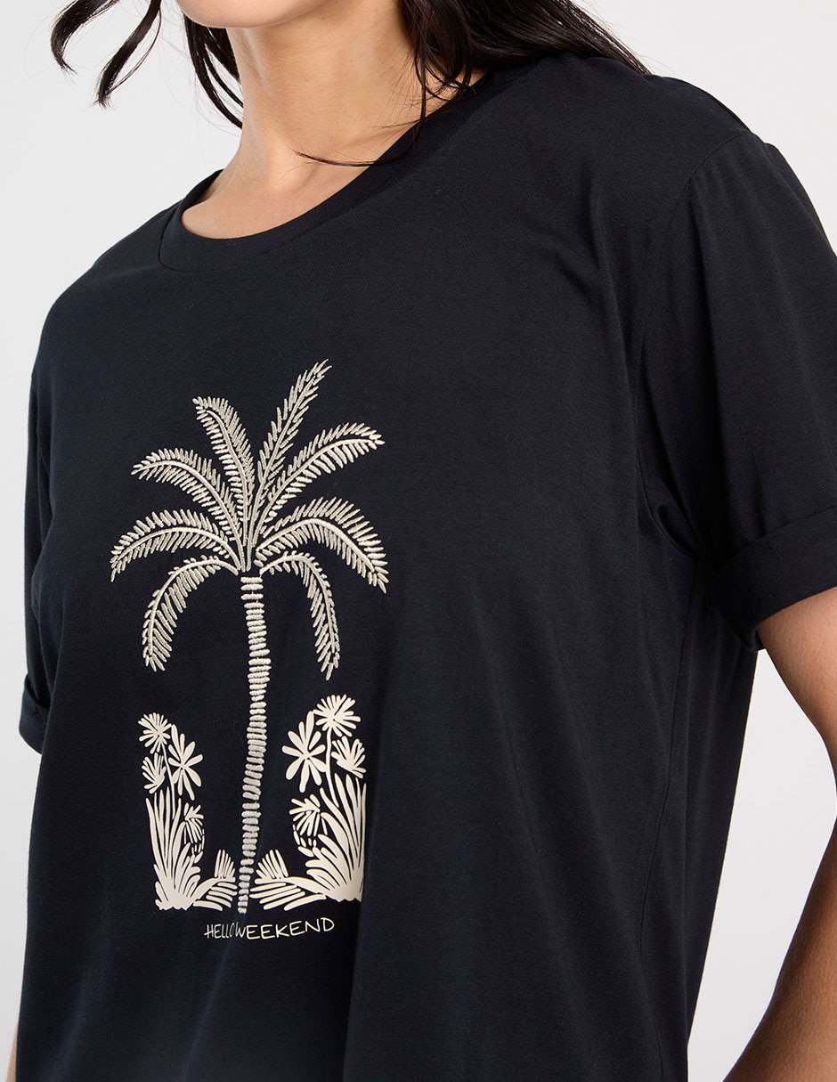 PLAYERA WKM26316-06 WEEKEND, CH, NEGRO