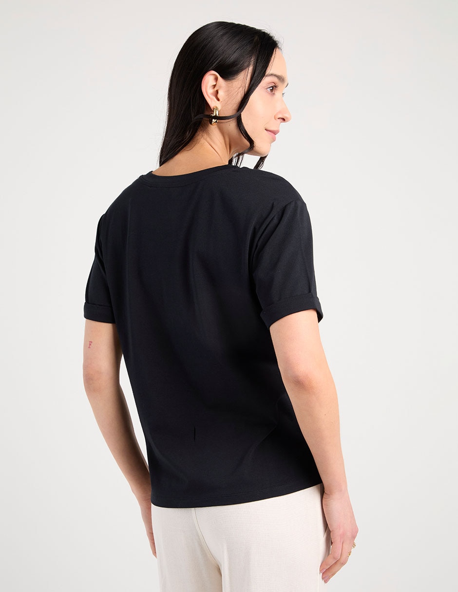 PLAYERA WKM26316-06 WEEKEND, CH, NEGRO
