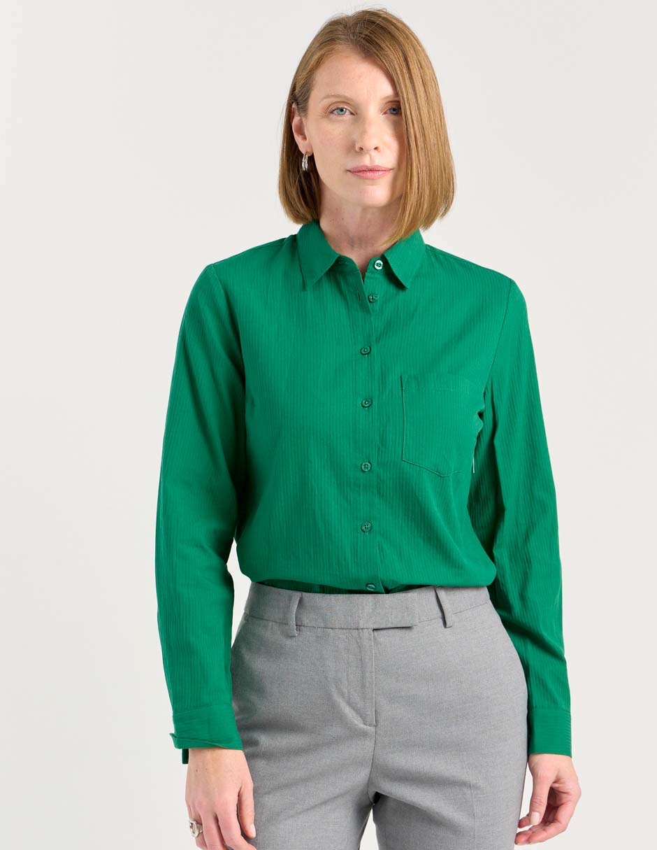 Blusa manga larga para mujer