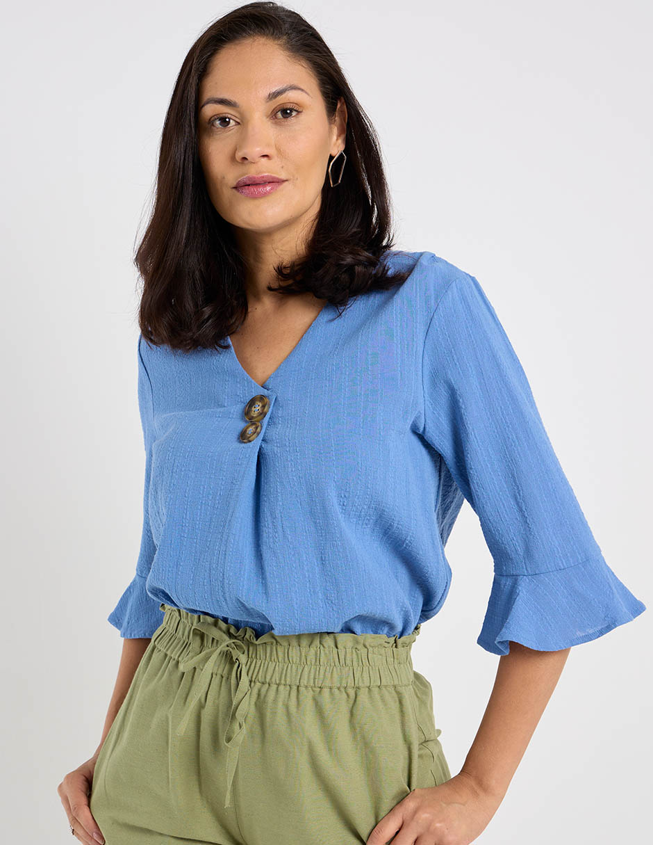 Blusa manga 3/4 para mujer Blusa manga 3/4 para mujer