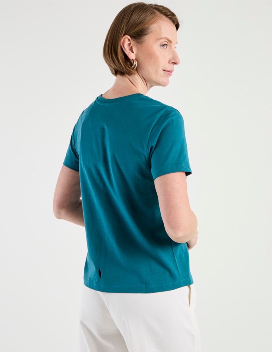 PLAYERA WKM26136-05 WEEKEND, CH, TEAL