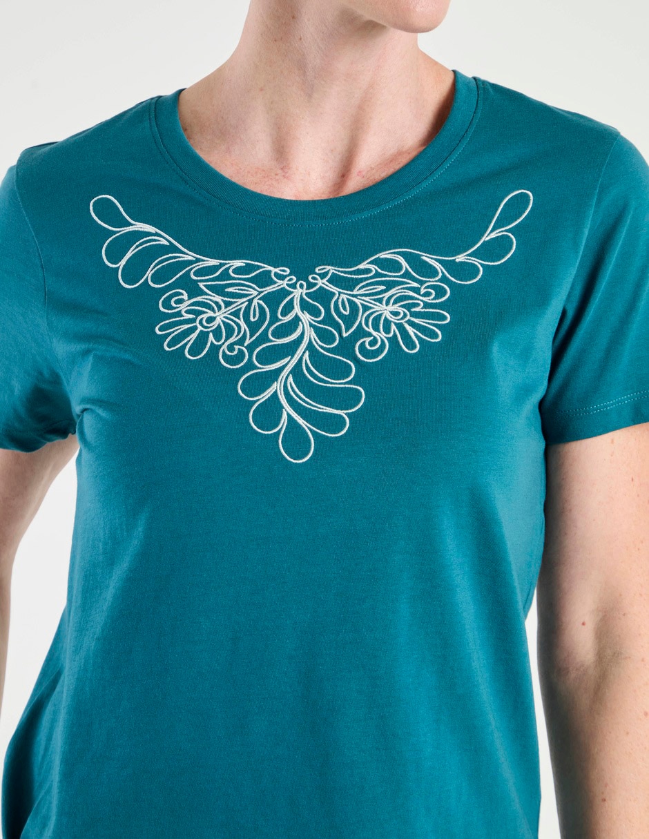PLAYERA WKM26136-05 WEEKEND, CH, TEAL