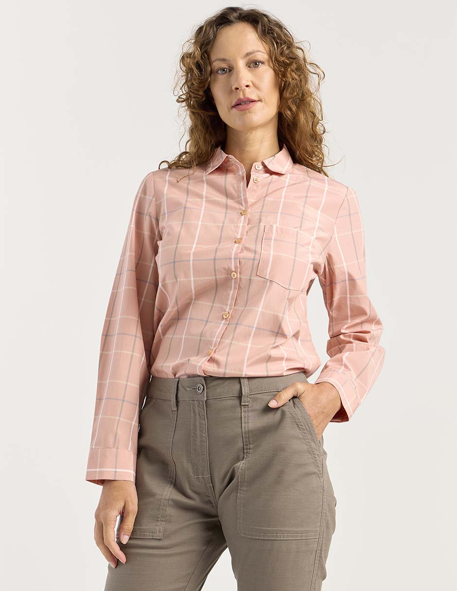 Blusa manga larga para mujer