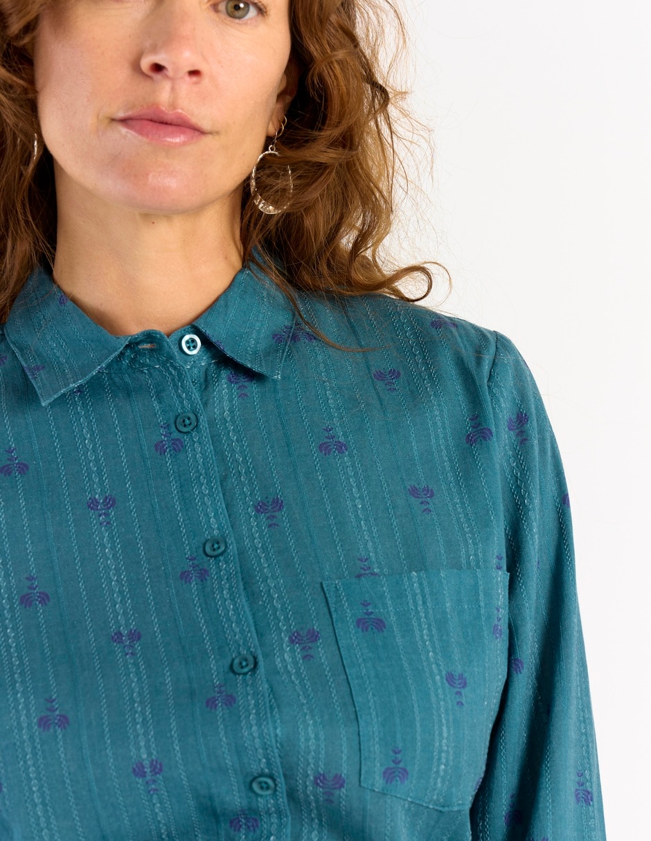 Blusa manga larga para mujer 5