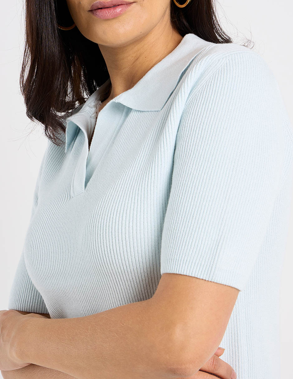 Blusa manga corta para mujer 4