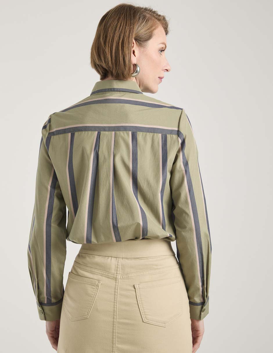 Blusa camisera manga larga para mujer 2