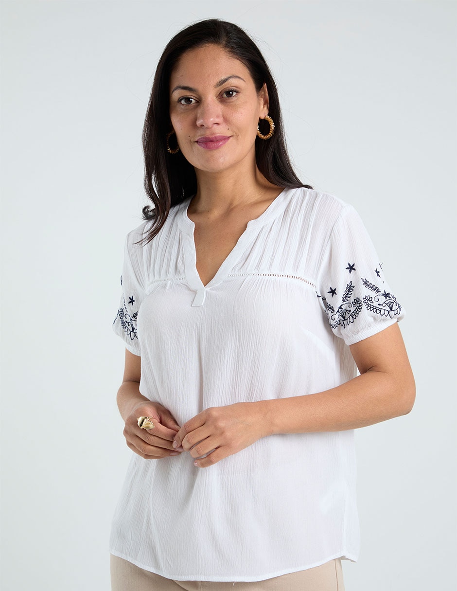 Blusa manga corta para mujer Blusa manga corta para mujer