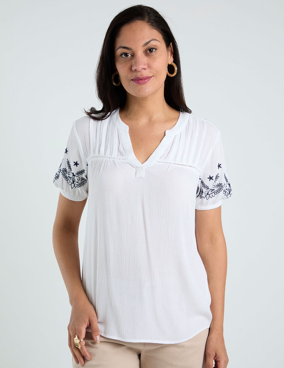 Blusa manga corta para mujer 2