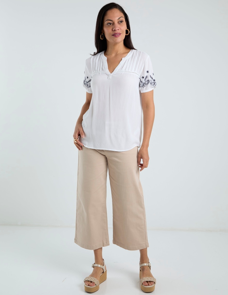 Blusa manga corta para mujer 3
