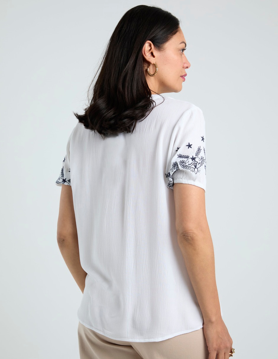 Blusa manga corta para mujer 6