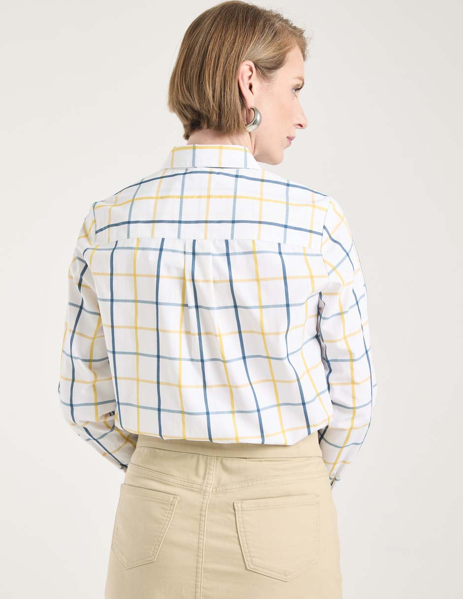 Blusa camisera manga larga para mujer 2