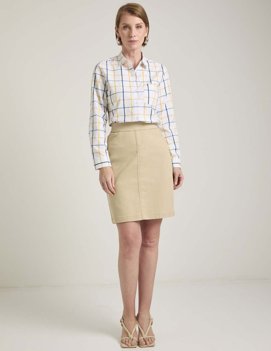 Blusa camisera manga larga para mujer 3