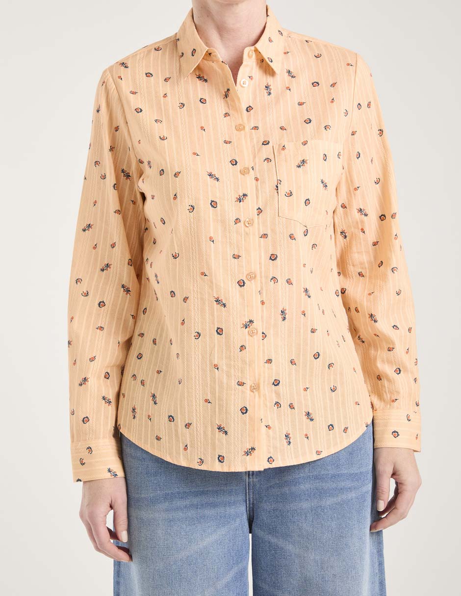 Blusa camisera manga larga para mujer 5