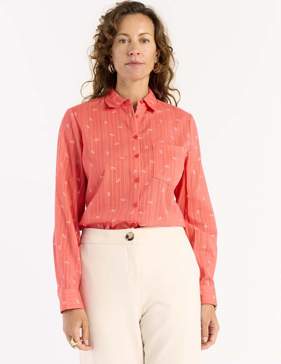 Blusa manga larga para mujer