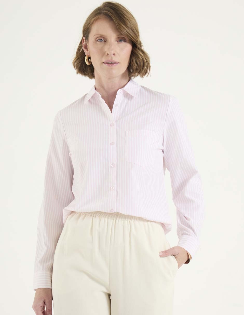 Blusa manga larga para mujer