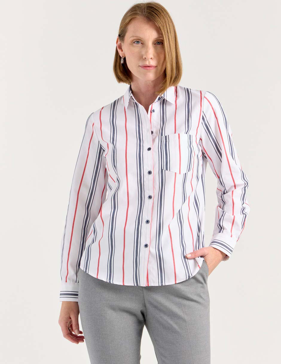 Blusa camisera manga larga para mujer Blusa camisera manga larga para mujer