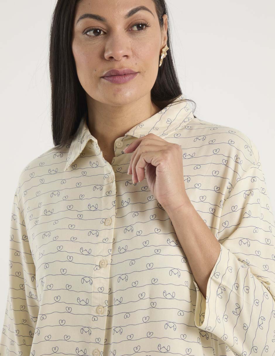 Blusa manga 3/4 para mujer 4