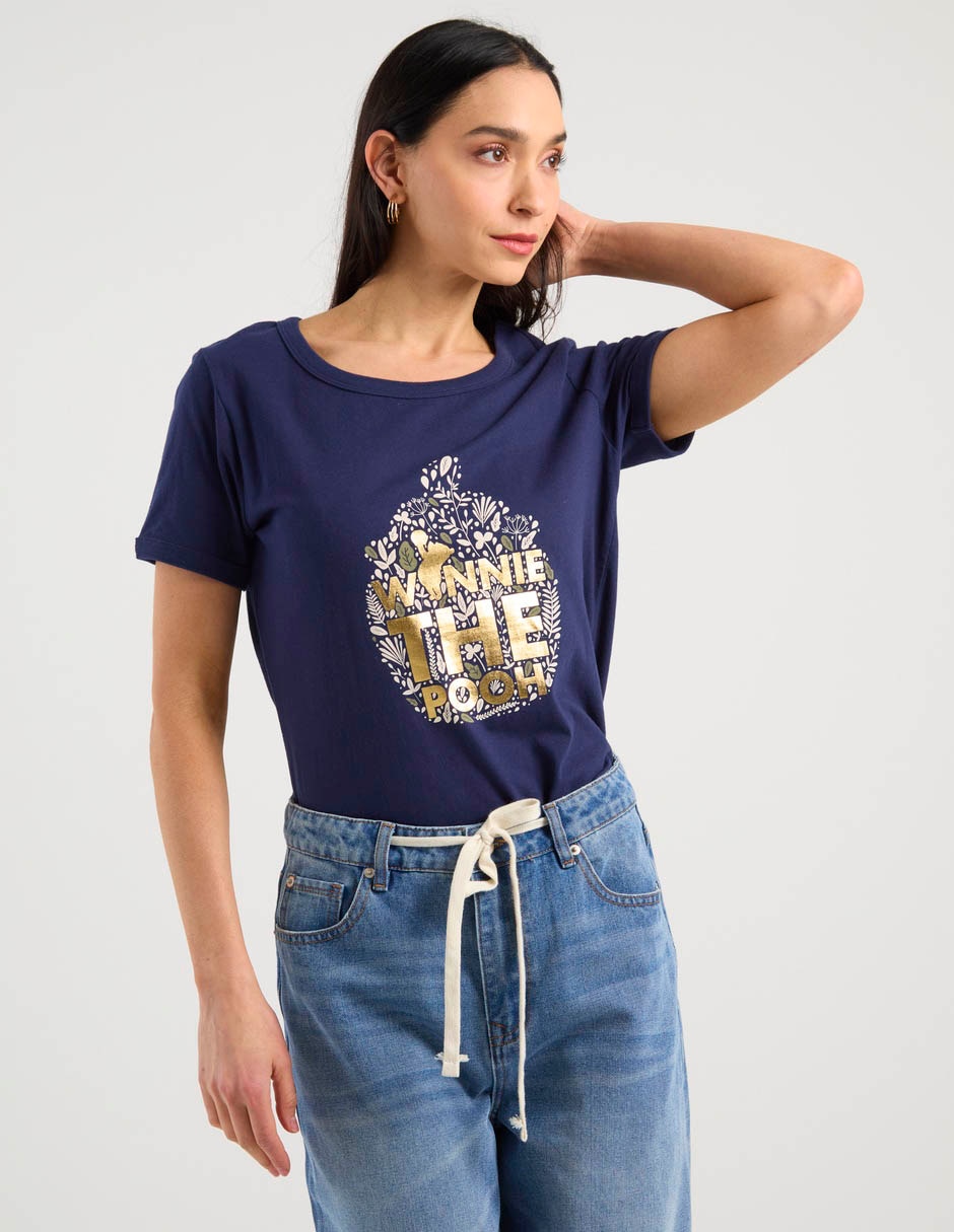 Playera manga corta cuello redondo para mujer 2
