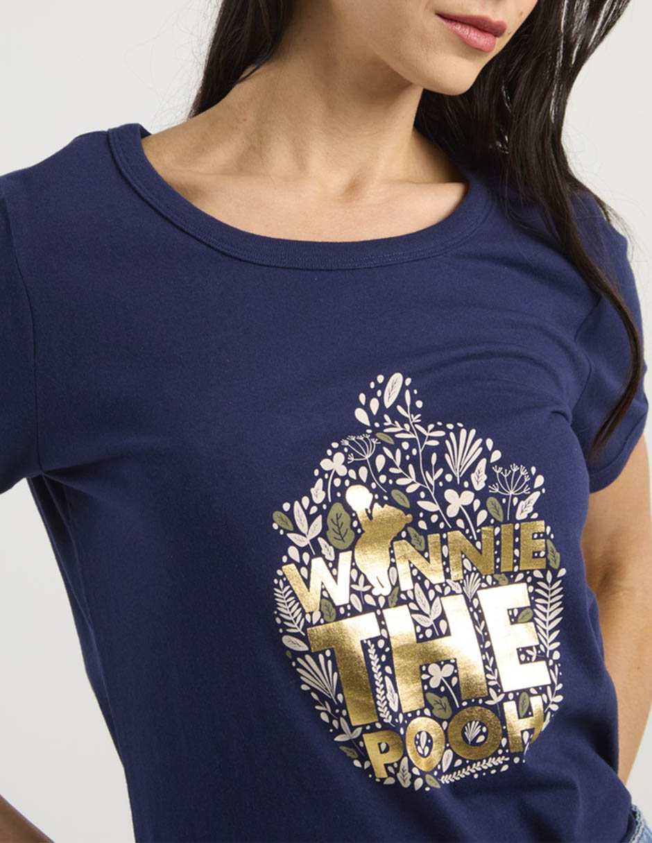 Playera manga corta cuello redondo para mujer 4