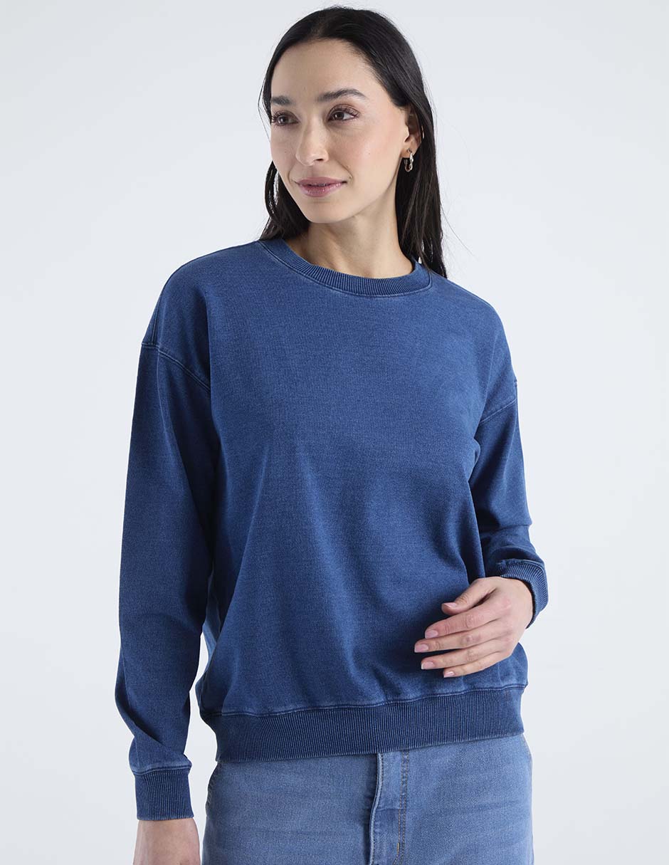 SUDADERA WKMR26, G, ÍNDIGO DENIM MEDIO